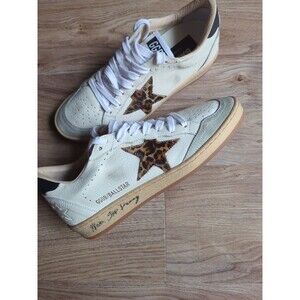 Golden Goose Ball star Sneakers Womens EU 37 Leopard star